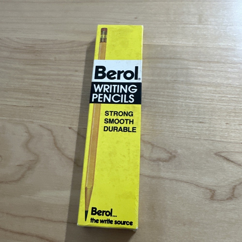 Berol Ensign No 2 Pencils Box of 10 Medium Soft 200-2 Vintage USA Stationery